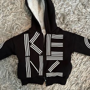 Toddler Kenzo sweatshirt - shearling lined -  2t